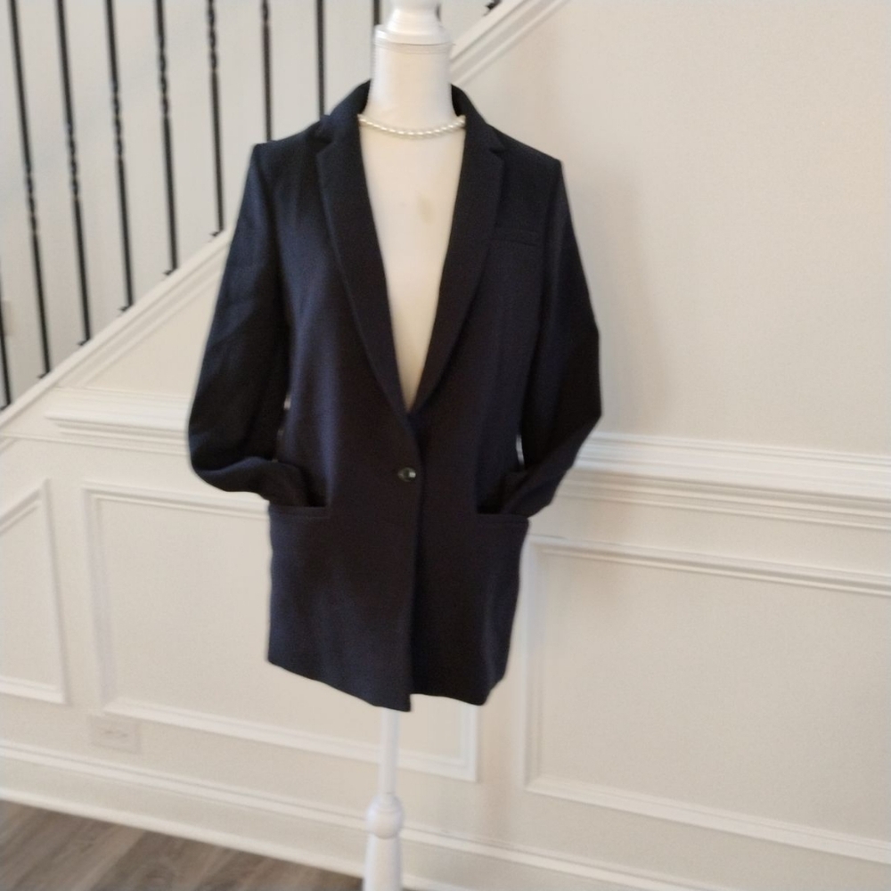 Banana Republic Women's Black Blazer Sz-10 - Picture 7 of 13